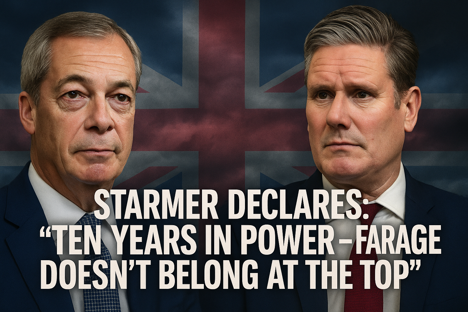 Starmer Vows “A Decade in Power” — Branded Farage “Unfit” for the Top Job