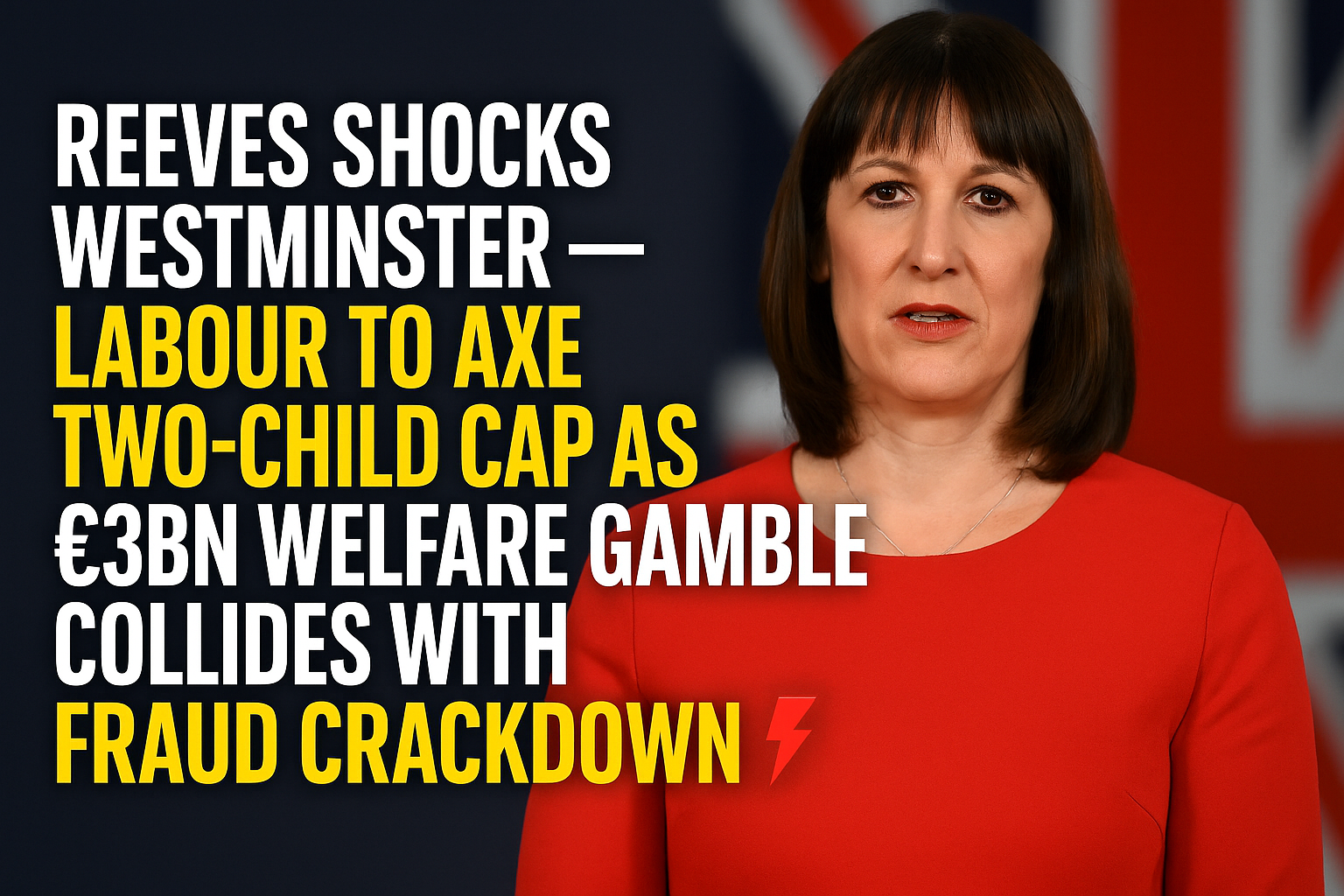 Labour’s £3BN Welfare Shock: Rachel Reeves Confirms Two-Child Cap Will Be Scrapped as Major Fraud Crackdown Begins