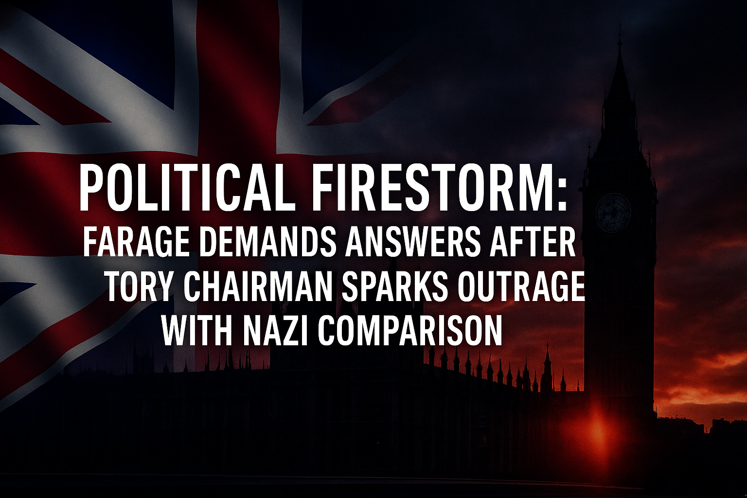 Political Firestorm: Farage Demands Answers After Tory Chairman Sparks Outrage With Nazi Comparison