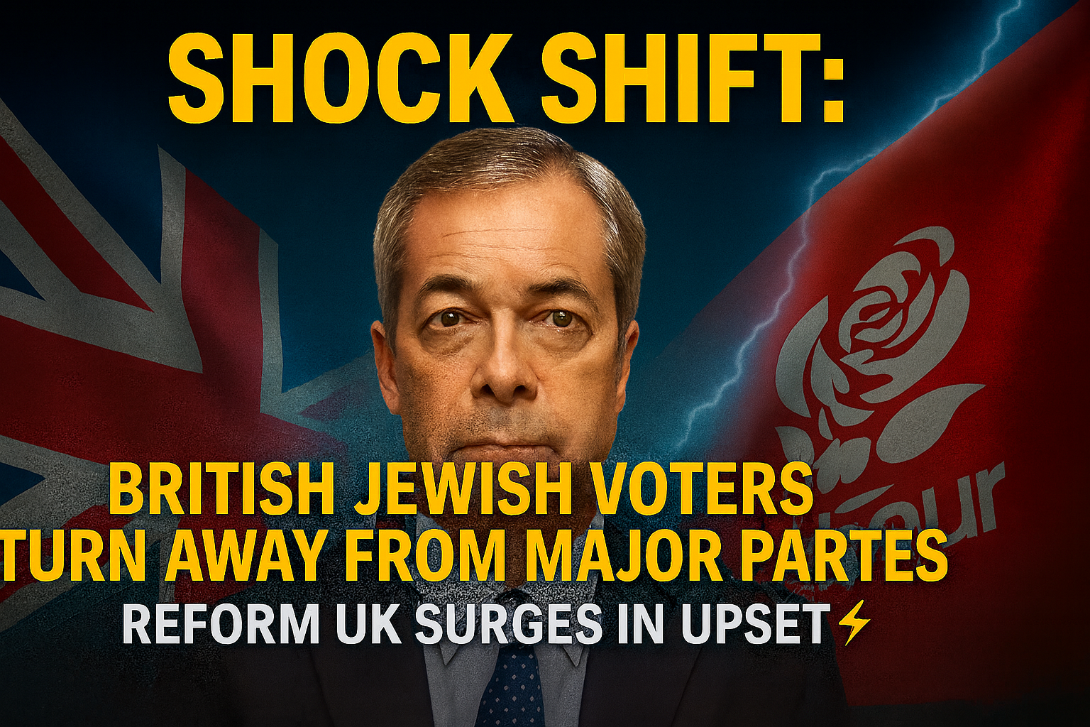 British Jewish Voters Turn Away from Major Parties — Reform UK Surges in Stunning Upset